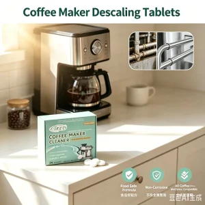 Eco Friendly Coffee Machine Cleaning Tablets Biodegradable Espresso Cleaner Safe Descaling Tablets