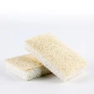 Eco-Friendly Compostable Cellulose Loofah Sponge Biodegradable High Absorption Custom Packaging Sponges Scouring Pads