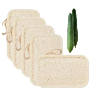 Eco Friendly Compostable Kitchen Scrubber High Absorption Cotton Sisal Loofah Bath Dish Tool Plastic Free Sponges Scouring Pads
