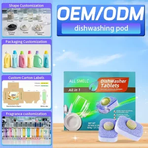 Eco Friendly Dishwasher Cleaning Tablets Brilliantly Shiny Stain Removal Perfume Free Dishware Detergent
