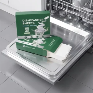 Eco Friendly Dishwasher Sheet Washing Dishes Detergent Sheet Biodegradable Dishwashing Stirps
