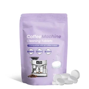 Eco Friendly Disposable Coffee Machine & Maker Cleaning Tablets with Food Grade Ingredients for Deep Stain Removal