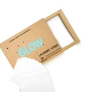 Eco Friendly Disposable Detergent Sheets Lavender Fast Dissolve Gentle Medium Foam Linen Scented for Apparel Use