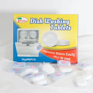 Eco Friendly Disposable Dishwasher Detergent Tablets Washing Detergent Tablets 16 Pieces
