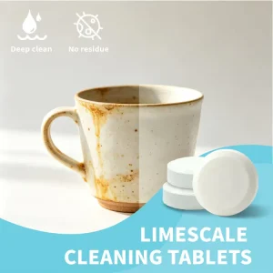 Eco Friendly Disposable Kitchen Detergent Descaling Tablet Active Ingredients Lime Scale Removal for Water Bottles Cups
