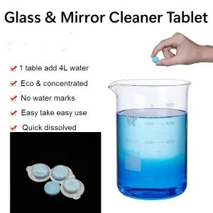 Eco Friendly Disposable Oil Film Car Windshield and Glass Cleaning Tablets Ammonia Free Rapid Drying