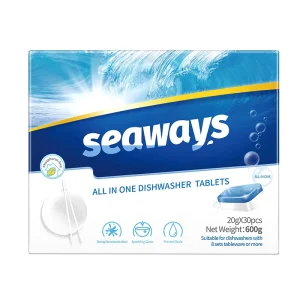 Eco Friendly Disposable Powerful Solid Dishwasher Tablets Stain Removal ISO9001 Certified Customized Packaging