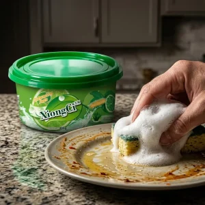 Eco Friendly Disposable Solid Dishwashing Paste with Lemon Fragrance 30% 50% Active Ingredients for Effective Cleaning