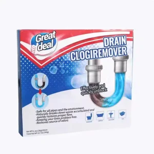 Eco-Friendly Drain Cleaner for Sewer Clogging and Hair Pipeline Blockage Relief