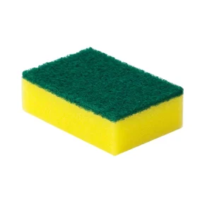 Eco Friendly Durable Yellow Kitchen Sponge with High Absorption for Scouring and Dish Cleaning Pads
