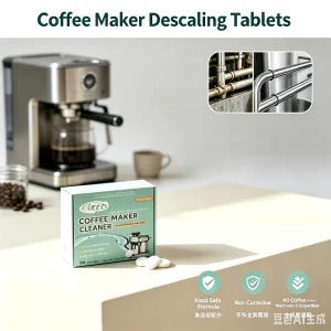 Eco Friendly Espresso Coffee Machine Cleaning Tablets for Professional Deep Descaling and Oil Removal
