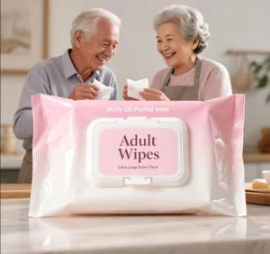 Eco-Friendly Flushable Wet Toilet Wipes Gentle Care Wipes for Patients Adults Pregnant Women Ideal for Home Bathroom Use