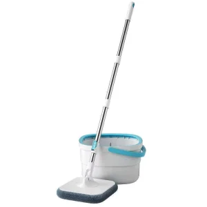 Eco Friendly Household Lazy Mop Cleaning Tool Hand Free Rotating Water Wash Microfiber Sewage Separation Mop Bucket
