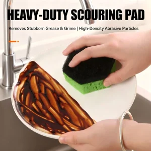 Eco Friendly Kitchen Cleaning Sponge Pad Non Scratch Scrub Sponge for Dishes Pots and Pans