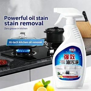 Eco Friendly Kitchen Degreaser Spray Powerful Grease Remover for Oven Stove Range Hood Fast Acting Cleaner
