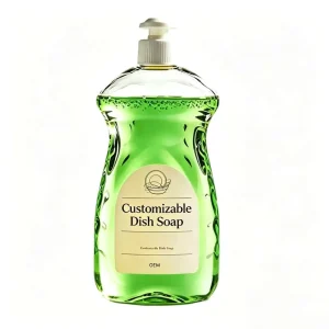 Eco Friendly Kitchen Liquid Dish Detergent 500ml Ginger Fragrance Active Ingredients OEM ODM Private Label