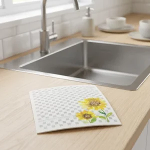 Eco-Friendly Kitchen Reusable Paper Towel & Cellulose Sponge Cloth 70% Cellulose 30% Cotton for Kitchen Use Swedish Dishcloth