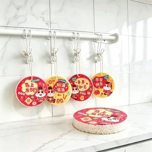 Eco Friendly Kitchen Sponge Compressed Dish Washing Sponge Non scratch Cellulose Cleaning Sponge Scouring Pad