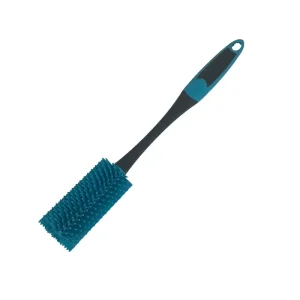 Eco Friendly Lightweight Silicone Face Cleansing Brush with Long Handle for Home Cleaning in Kitchen Bathroom