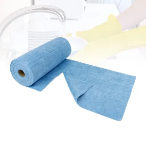 Eco Friendly Microfiber Multipurpose Roll Towels Quick Dry 180gsm Kitchen and Car Dishwashing Rags for Cleaning