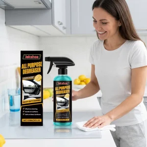 Eco-Friendly Multi-Purpose Lemon Scented Degreaser Spray Kitchen Stove Range Hood Car Cleaning Decontamination Spray
