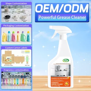 Eco Friendly Multi Purpose Oven Oil Stain Cleaner Spray Detergent for Kitchen Equipment Surfaces