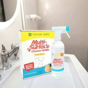 Eco Friendly Multi Surface Cleaner Solid for Effective Stain Scale Removal for Kitchen Bathroom Metal Cleaning Fluid Spray