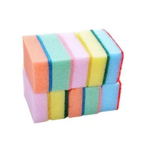 Eco Friendly Non Scratch Dish Scrub Sponges Scouring Pads Rectangle Shape 3cm Thickness 750%-2000% Water Absorption Cleaning