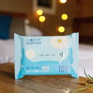 Eco-Friendly Non-Woven Portable Wet Wipes 10 Pieces 140x180mm for Baby Soft Fragrance Hand Mouth Cleansing Newborns