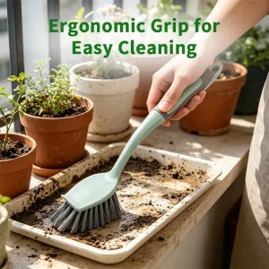 Eco Friendly PP Material Handheld Kitchen Scrub Brush for Dish Pot Pan Cleaning Home Cleaning Tool