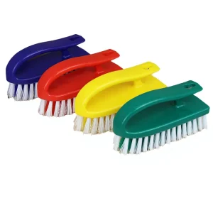 Eco Friendly Portable Plastic Cleaning Brush with Nylon Bristles for Household Wash in Bathroom Kitchen Car & Laundry