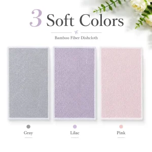 Eco Friendly Premium Microfiber Cellulose Cleaning Cloths Soft Reusable Dish Wipe Kitchen Cleaning Cloth