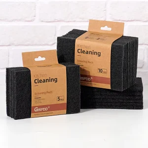 Eco Friendly Products Black Dipped Rubber Scouring Pad Innovative Household Products Kitchen Sponge Cloth Daily Necessities