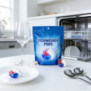 Eco Friendly Products Sustainable Kitchen Cleaning Dishwashing Capsule Detergent Water Soluble Dishwashing Tablet