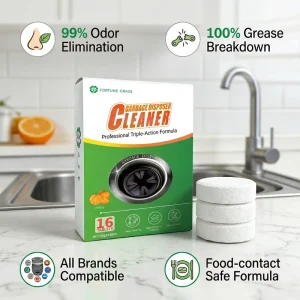 Eco Friendly Quick Action Formula Disposal Cleaner Tablet for Kitchen Drain Garbage Foam Sink