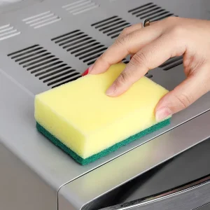 Eco Friendly Rectangle Sponge Scrub Pad High Water Absorption 20g for Kitchen Dish Washing