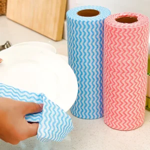 Eco Friendly Reusable Household Spunlace Nonwoven Disposable Kitchen Cleaning Wipe Cloth