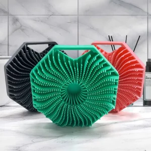 Eco Friendly Silicone Body Scrubber Handheld Shower Exfoliating Brush for Gentle Skin Cleansing Sustainable Bath Routine