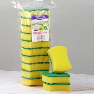 Eco Friendly Soft Kitchen Cleaning Sponges Polyurethane Foam Microfiber Abrasive Scouring Pad Dish Washing Tools Bulk