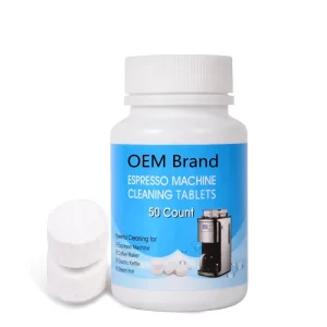 Eco Friendly Solid Cleaning Tablets for Espresso Coffee Makers Sustainable Solution for Coffee Machine Maintenance