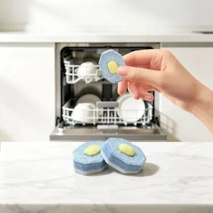 Eco Friendly Solid Shape Dishwasher Pods Disposable Dishwashing Tablets Efficient Detergents for Green Kitchen Cleaning