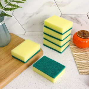 Eco Friendly Sponge Scrub Pad Decontamination Cleaning Kitchen Dish Washing High Water Absorption Dish Cloth