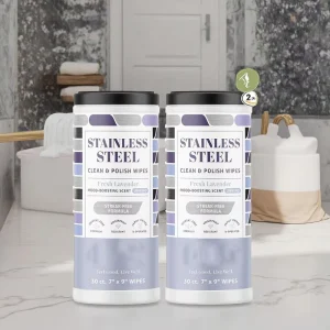 Eco Friendly Stainless Steel Cleaner Wipes with Soft Fragrance for Household Appliance Polishing and Shining