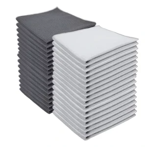 Eco Friendly Ultra Soft Microfiber Kitchen Dish Cloth Waffle Weave Quick Drying Towel for Household Car Wash Cleaning