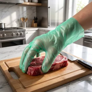 Eco-Friendly Waterproof Disposable Household Gloves Medium Thickness TPE Material for Catering Baking Pet Care Kitchen Cleaning