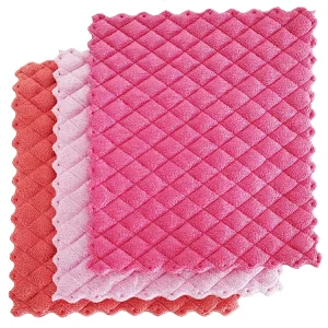 Eco Material Dish Washing Microfiber Sponge Scouring Pad Kitchen Cleaning Sponge 3PK