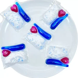 Eco friendly 5 in 1 Dishwashing Capsules Multifunctional Detergent Pods Oil Removal for Home Care Disposable Kitchen Powder