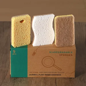 Eco friendly Dish Sponge Biodegradable Coconut Household Cleaning Washing up Sponge Nature Double Sided Kitchen Sponge