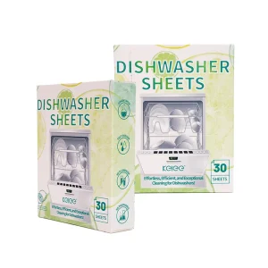 Eco friendly Dishwasher Sheet Washing Dishes Detergent Sheet Biodegradable Dishwashing Stirps Tablets
