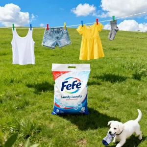 Eco-friendly Disposable Natural Lemon & Lavender Scented Soap Powder Long Lasting Laundry Detergent with Quick Cleaning